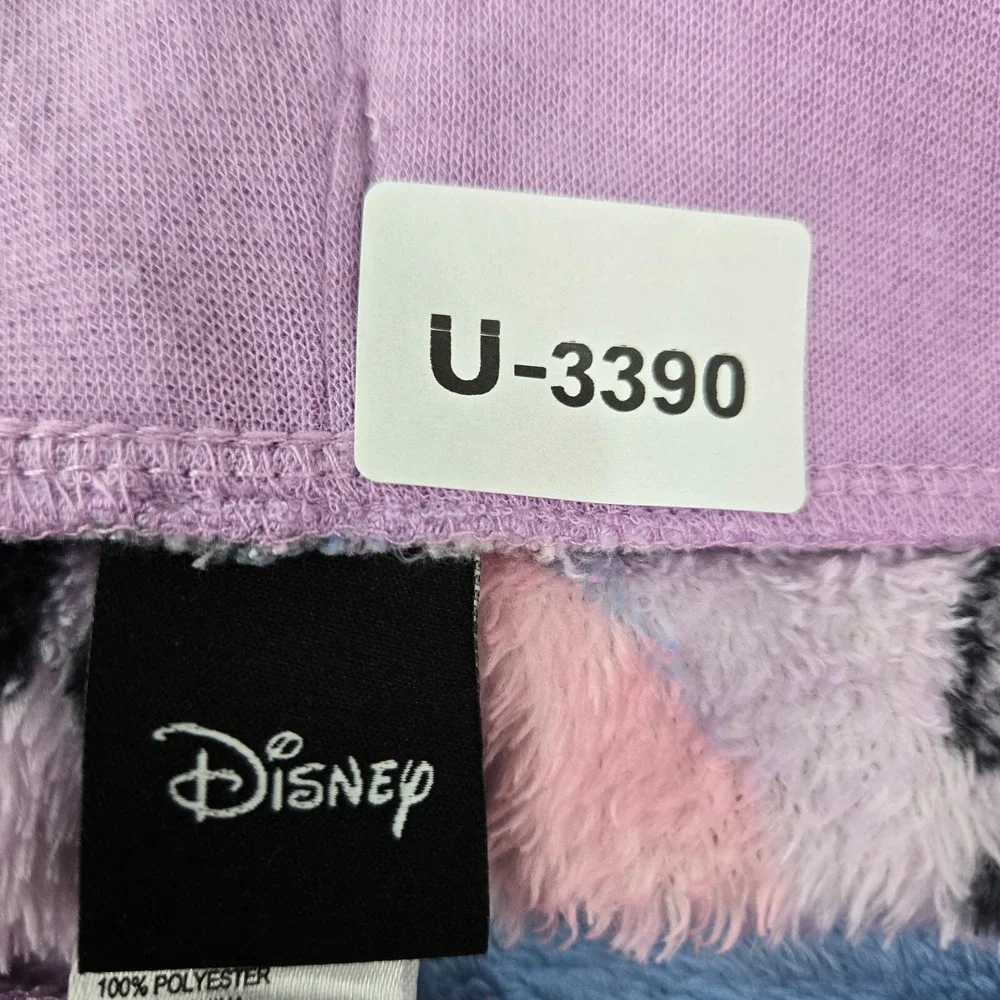 Disney Women Sleepwear Large Purple Pajama Pants Eeyore Drama Free Zone Fleece - Picture 2 of 13
